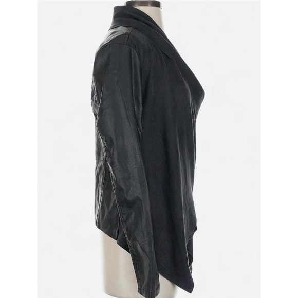 NWT small Blanknyc black biker faux vegan leather asymmetrical motto jacket - Picture 4 of 6